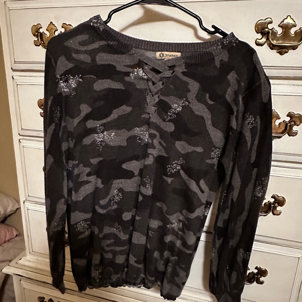 Democracy women’s size medium lightweight sweater